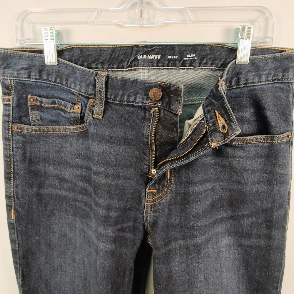 Old‎ Navy Men's Slim Built-In Flex Dark Wash Jeans 31x32